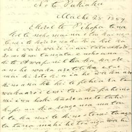 Letter from Multiple authors at Awapuni