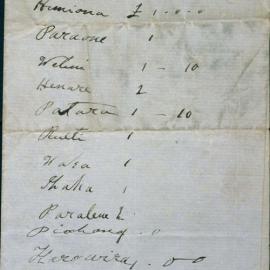 Letter from Ngati Haua tribe at Waikato