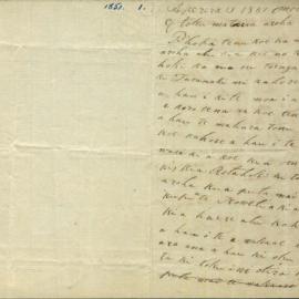 Letter from Hohaia Patene Paeroa at Moutoti (Taranaki)