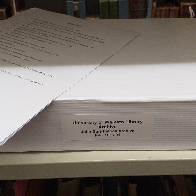 John Burt Patrick papers