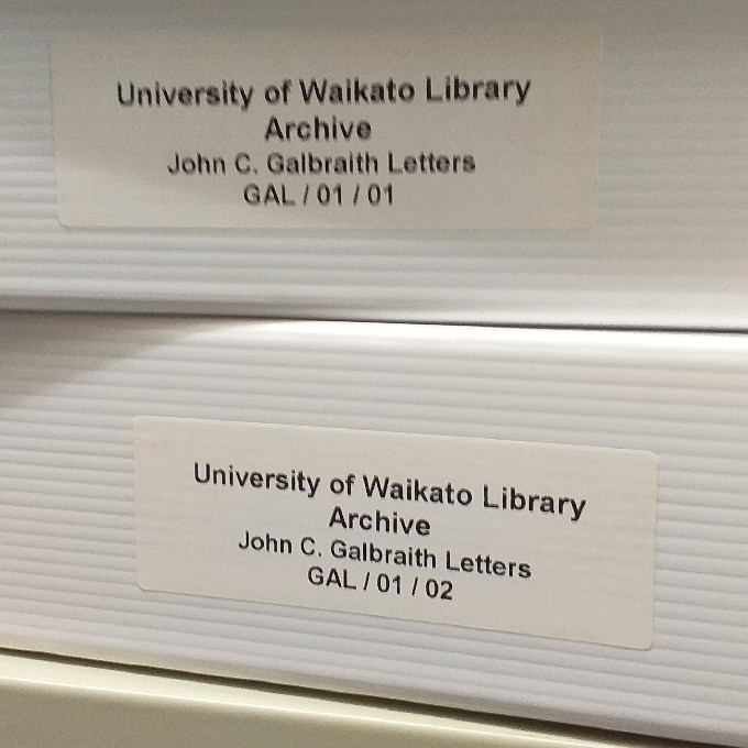 John C. Galbraith letters