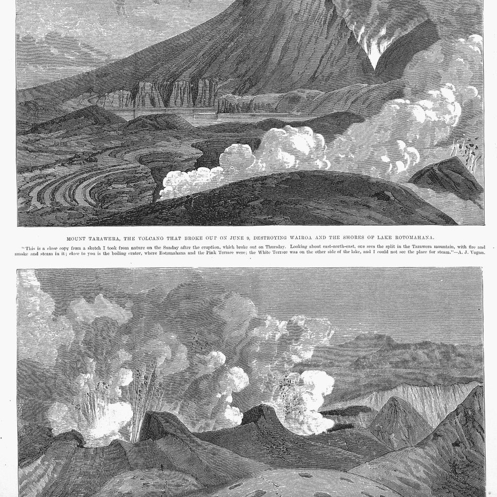 Eruption of Mt Tarawera