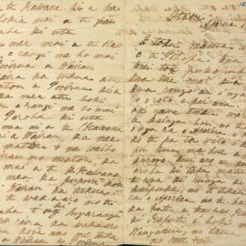 Letter from unknown author at Otaki