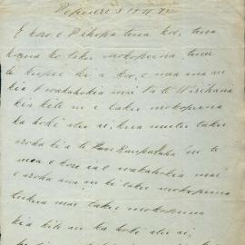 Letter from Topeora at Otaki