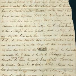 Letter from Paora Kate and Raharuhi Rukupo at Turanga