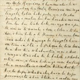 Letter from Gisborne Tribes at Turanga