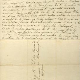 Letter from Maika Iwikatea & Ors at Hastings