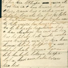 Letter from Hikairo at Rotorua